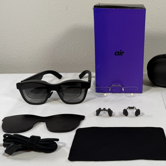 XREAL Air AR Smart Glasses Model NR-7100RGL with Case, Cable & Accessories NREAL - Picture 1 of 16